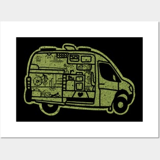 Sprinter camper conversion plans Posters and Art